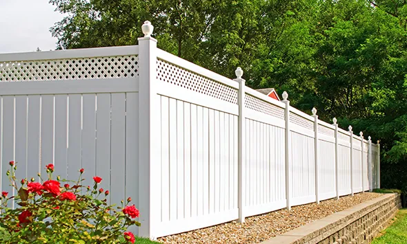 Our PVC fencing services to install durable and low-maintenance fences for property.